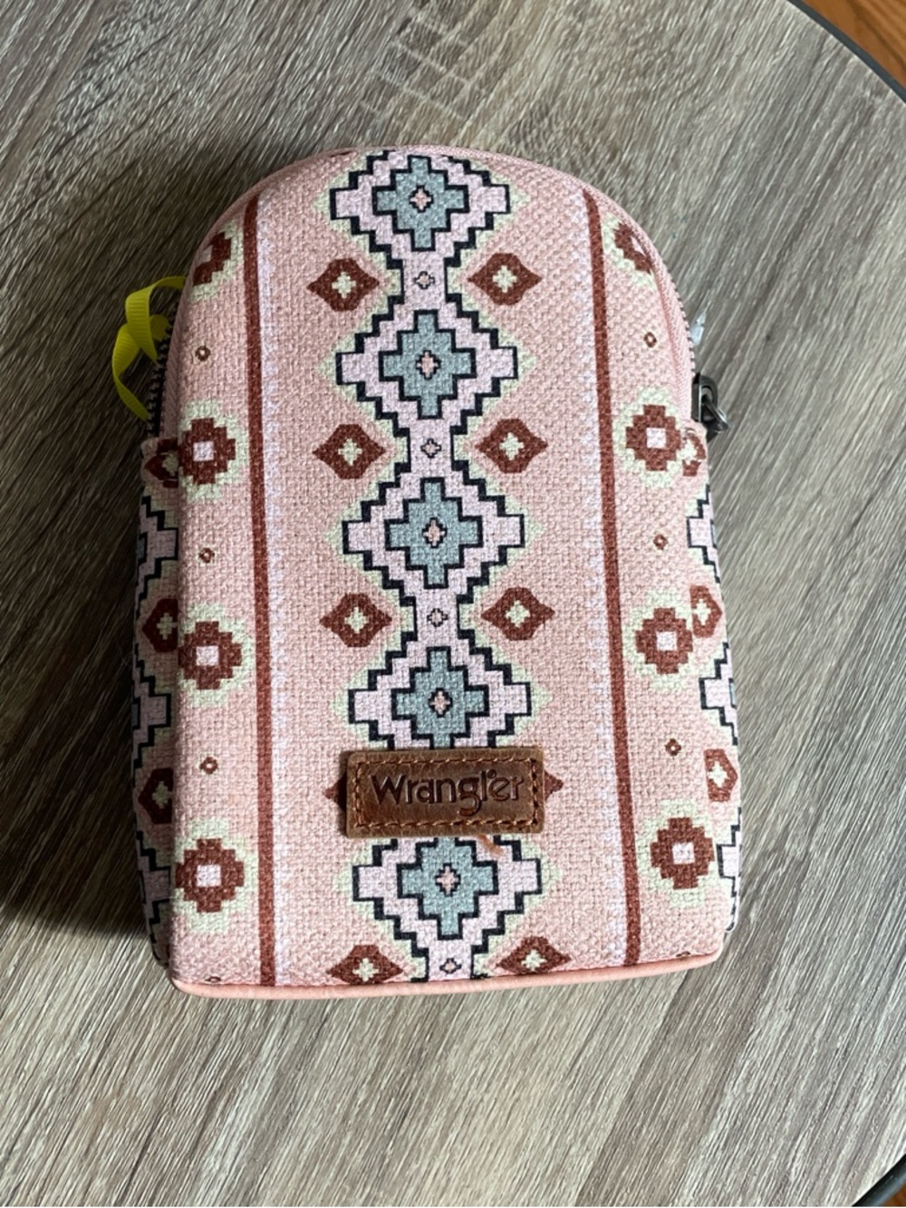 Wrangler Pink Aztec Strap Crossbody Purse